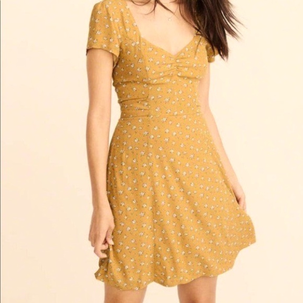 Abercrombie & Fitch Yellow Floral Sundress